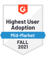 Highest User Adoption 21